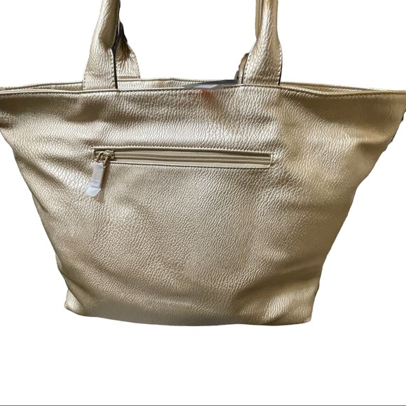 Ruby Collection Large Bag with Wallet & long strap Gold with Gold hardware. - Picture 4 of 16